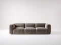 Canapé 3 places - Tissu - Bois - 250 x 100 x 82 cm - Gris - Style moderne